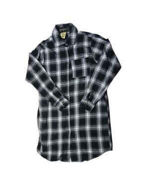 Spoon Jeans - Black Plaid Long Sleeve Button Up Shirt - Mens Medium